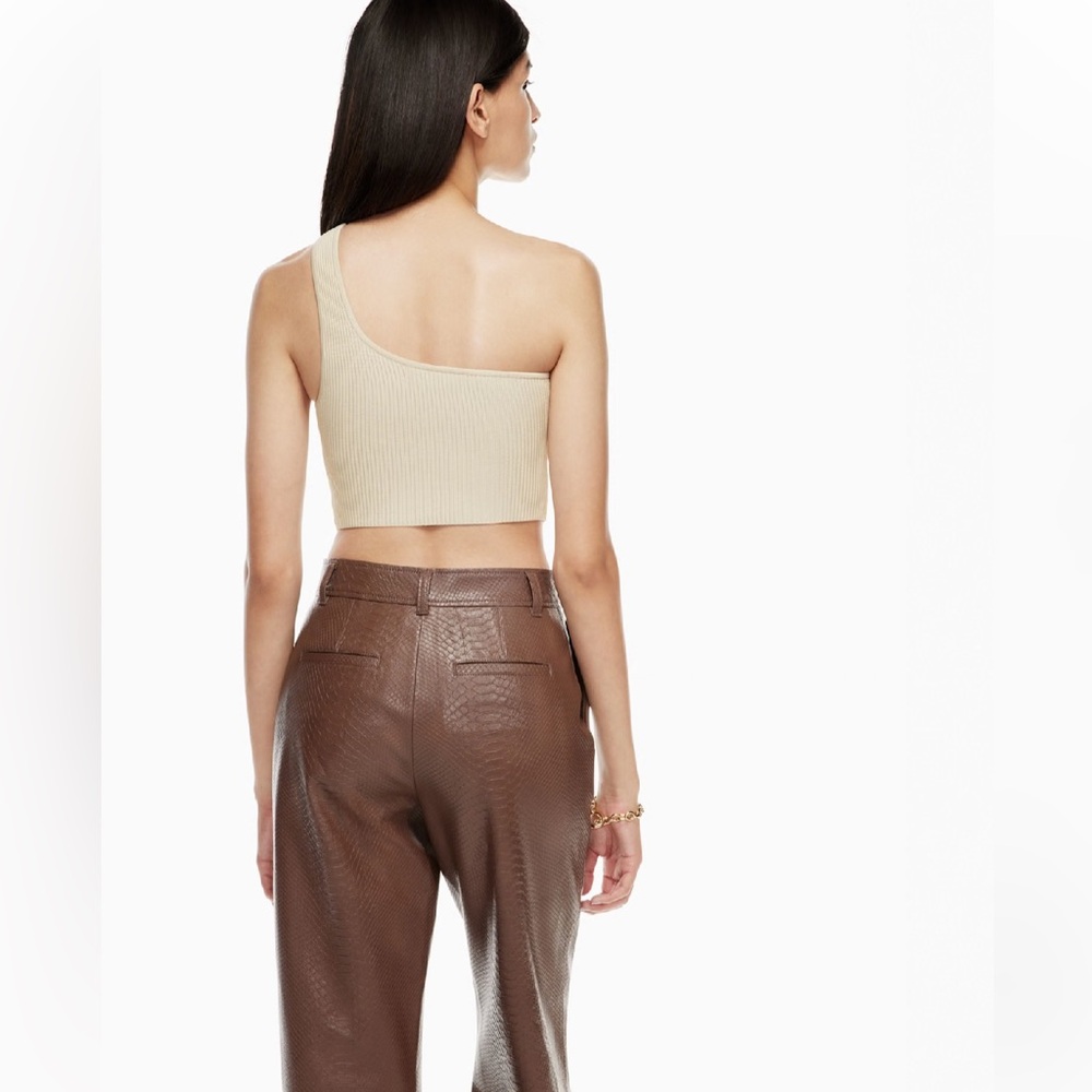 Babaton Command Black Croc-Embossed Mid-Rise Pyth… - image 3